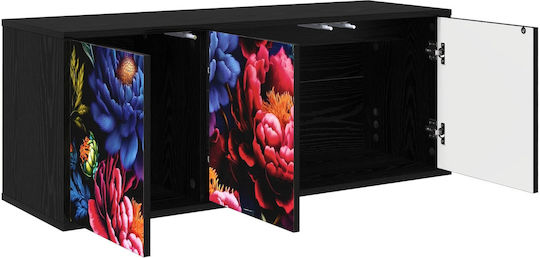 TV Stand Kiel Black Oak 102x33x40cm