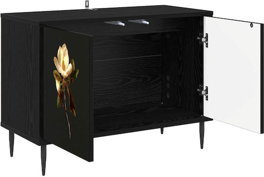 TV-Ständer Bremen Schwarz Dürre M69xP33xH50.5cm
