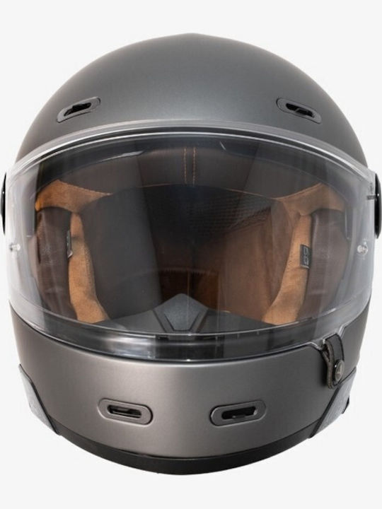 ByCity 90 Degrees Matt Gray Motorcycle Helmet Full Face ECE 22.06