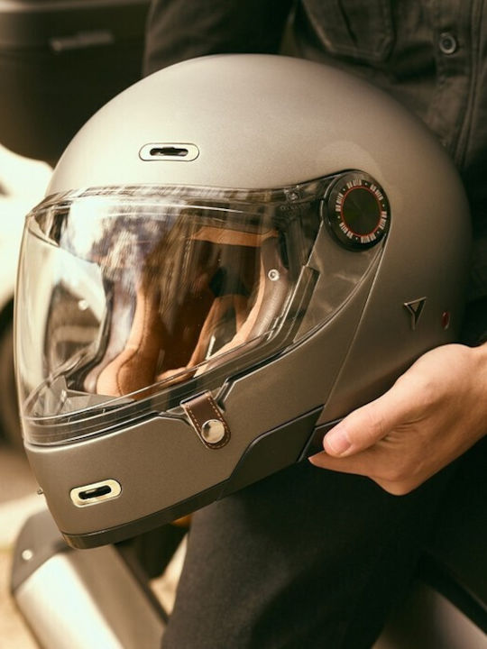 ByCity 90 Degrees Matt Gray Motorcycle Helmet Full Face ECE 22.06