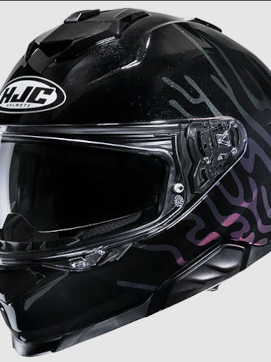HJC Celos MC5 Μαύρο/Μωβ Κράνος Μηχανής Full Face ECE 22.06 με Sunvisor