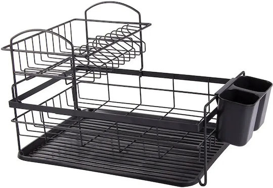 Scurgător De Chiuvetă Metalic Negru 42x32x18.7cm