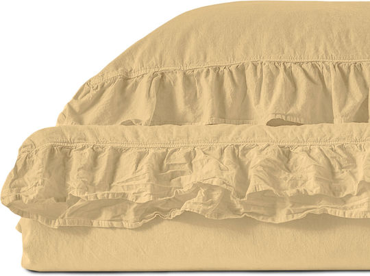 Darymex Decorative Pillow Case 100% Cotton Beige 40x40cm