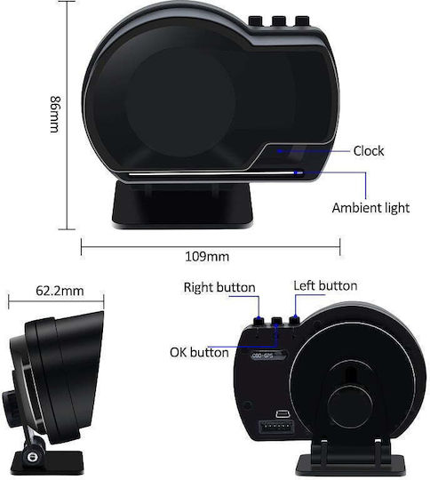 Car Diagnostic Hud Digital Display