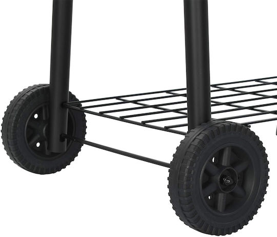 vidaXL Außengrill 103 x 60 x 113 cm aus Stahl Schwarz