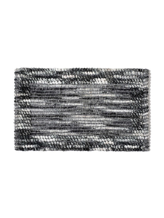 Silk Fashion Bath Mat Charcoal 55x90cm