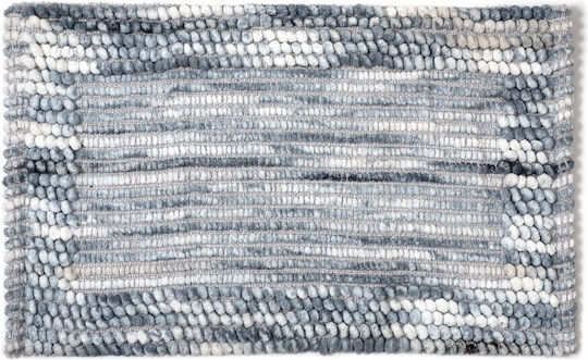 Silk Fashion Bath Mat Light Gray 55x90cm