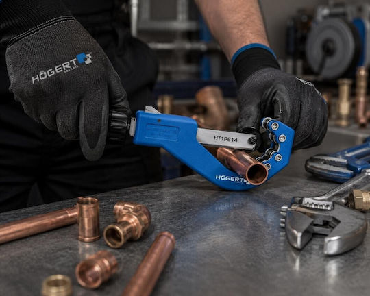 Foarfecă De Tăiat Țevi Hogert Tub Telescopic 14-63 Mm Lamă Din Oțel Gcr15