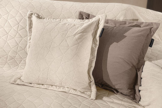 Guy Laroche Avalon Four-Seater Sofa Throw Velvet 170x350cm Cream