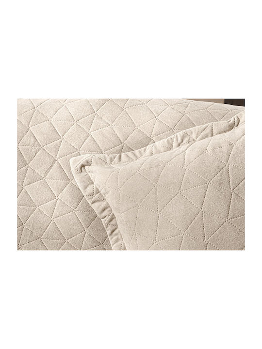 Guy Laroche Avalon Viersitzer-Sofa Überwurf Samtig 170x350cm Ecru