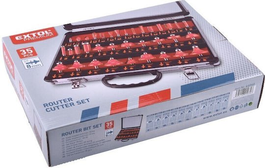 Set 35 Bituri Pentru Lemn Extol Sk 8mm