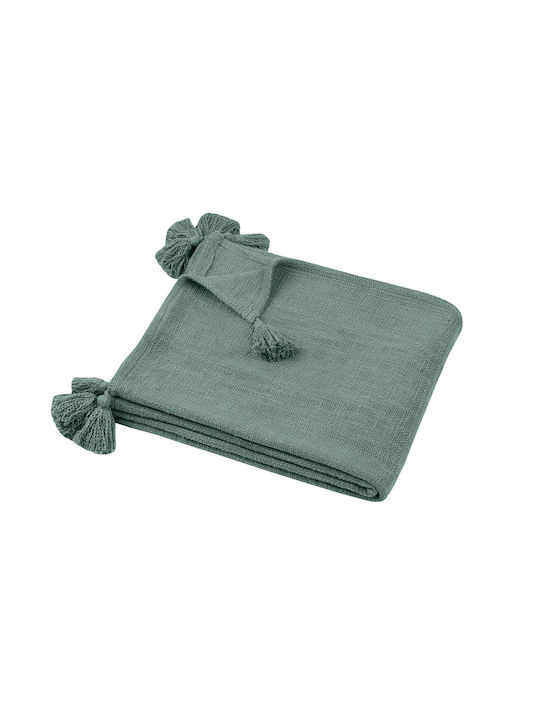 S-F Sanchez Armchair Throw 125x150cm Sage