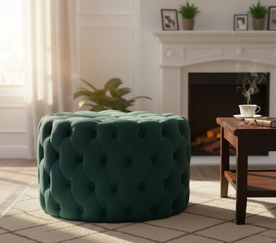 Living Room Stool Chromie Green 58.5x58.5x40cm