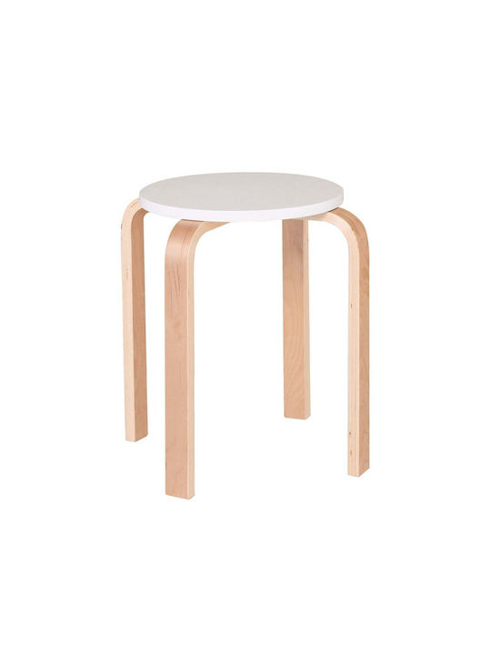 Hocker Für die Küche Hölzernes Hamilton White 32x32x45cm