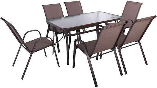 Set Sala De Mese 7 Piese Maro