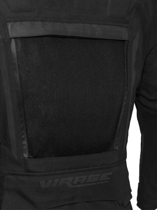 Virage Aspen Men's Motorcycle Jacket 4 Seasons Waterproof Black