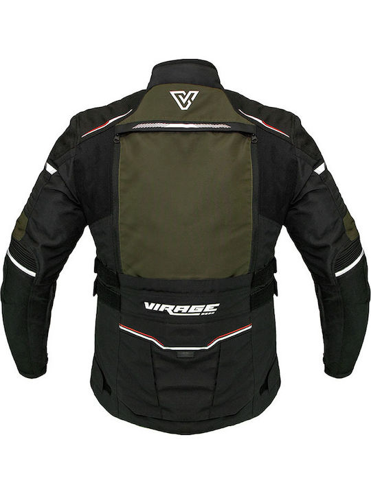 Virage Olympos Men Riding Jacket 4 Seasons Waterproof Green