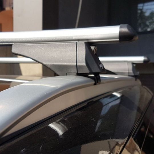 Menabo Car Roof Bars Aluminum Tiger 1185 Cm Silver Color BMW X3 F25 5 Doors 2010>2017 Flush Or Raised Rails 2 Pieces 8490/mb