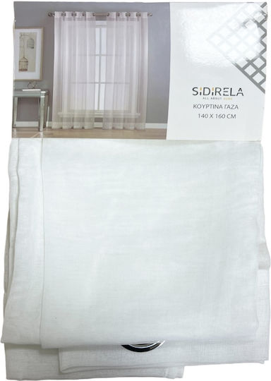 Sidirela Curtain Window with Grommet White 140x160cm