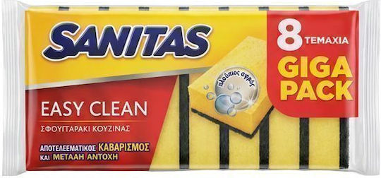 Sanitas Easy Clean Kitchen Sponge 8 Pieces