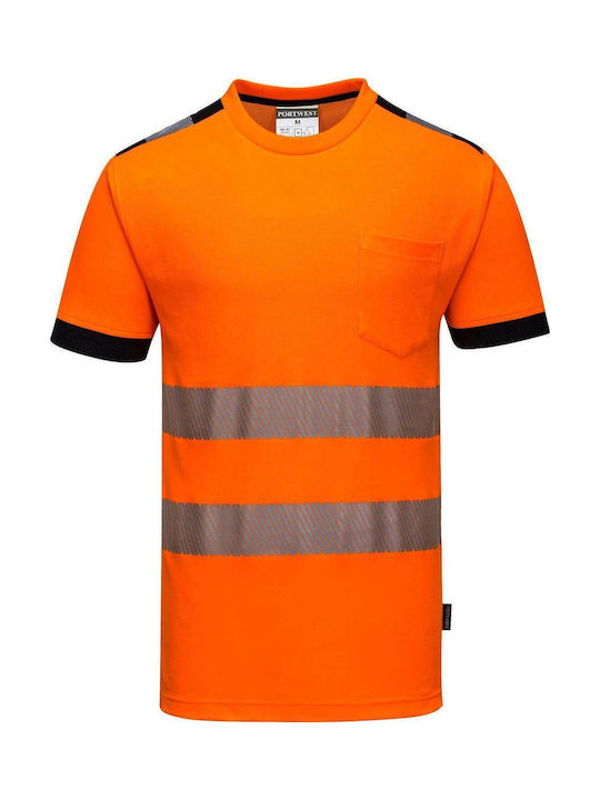 Portwest T-Shirt Работна Оранжева с Рефлективни Ленти Portwest T-Shirt Работна Оранжева с Рефлективни Ленти