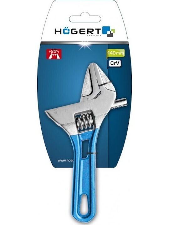 Högert French Wrench with Adjustable Opening 32mm 140mm