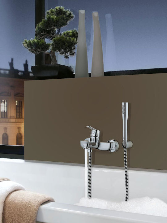 Grohe Ohm Bath Αναμεικτική Μπαταρία Μπανιέρας Ασημί