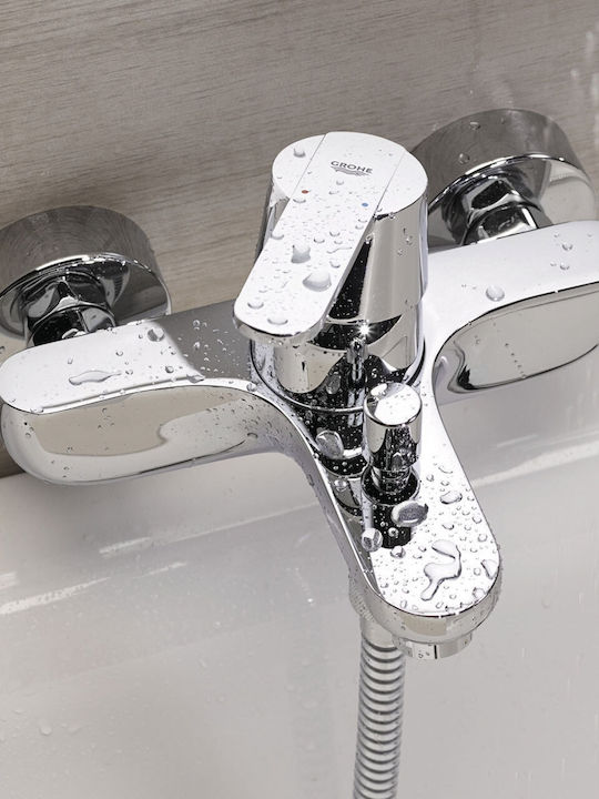 Grohe Ohm Bath Αναμεικτική Μπαταρία Μπανιέρας Ασημί