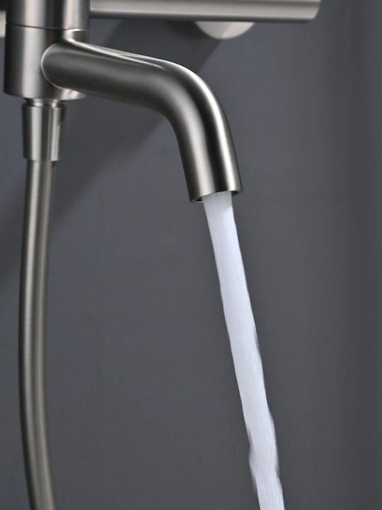 Imex Mixing Bathtub Faucet Complete Set Silver