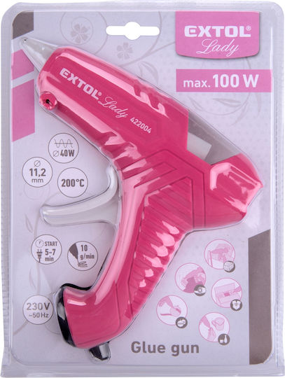 Extol Pistol de lipit cu adeziv pentru tije de silicon 11mm