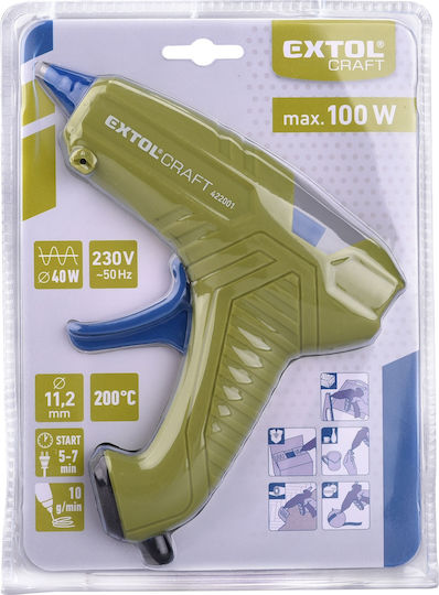 Extol MB0062 Pistol de lipit cu adeziv pentru tije de silicon 11.5mm
