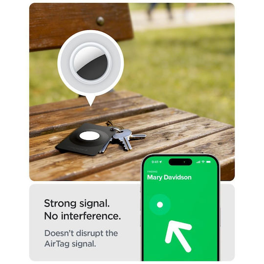 Spigen Airfit 2 Калъф за AirTag в Черен цвят