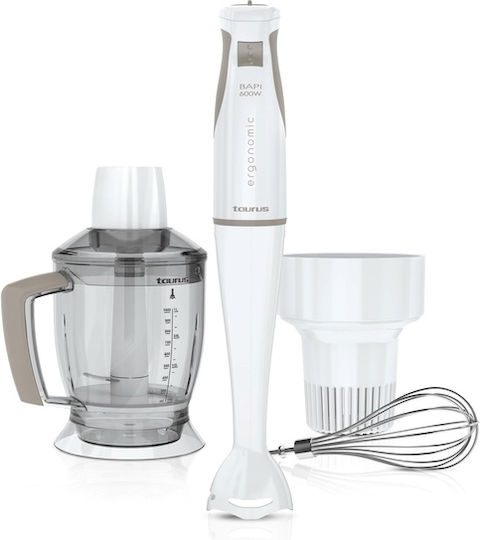 Taurus Handmixer mit Inox-Stab 600W Weiß