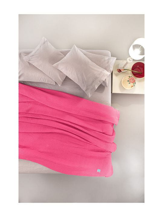 Guy Laroche Vivid Pique Blanket Double 230x260cm Fuchsia