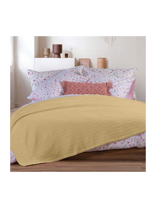 Nef-Nef Homeware Кул Одеяло Пике Двойно 220x240см Мед