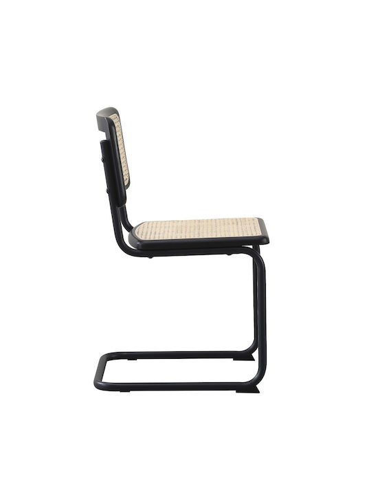 Broyer Dining Chairs Metallic Black 2pcs 55x48x80cm