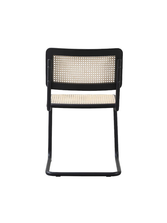 Broyer Dining Chairs Metallic Black 2pcs 55x48x80cm