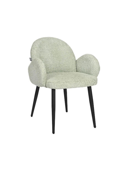 Dining Room Metallic Chair Mint 48x48x82cm