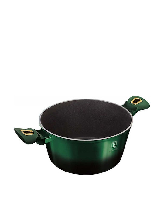 Berlinger Haus Cookware Set from Cast Aluminum Emerald Collection with Non-stick Interior Coating 5 Pieces