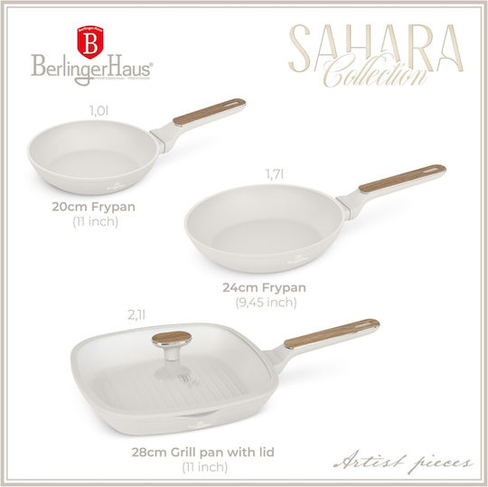 Berlinger Haus Sahara Nordic Collection Комплект тигани от Алуминий BH-8323 3бр