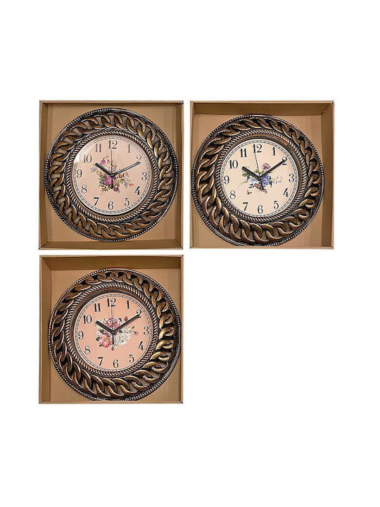 HOMie Antique Wall Clock Metallic Gold Ø30cm