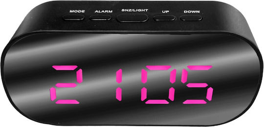 HOMie Digital Wall Clock Mirror 13x6.5cm