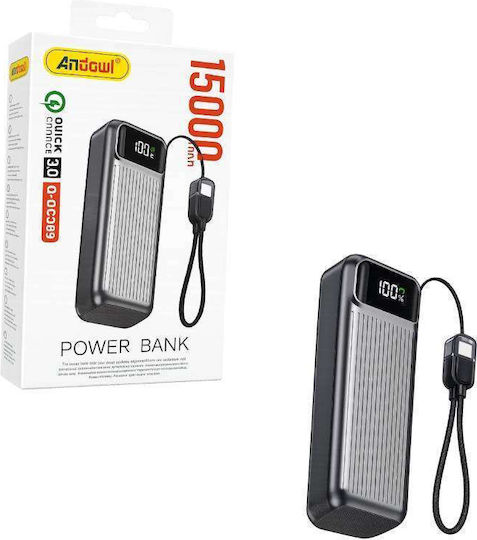 Andowl Q-DC389 Power Bank 15000mAh Quick Charge