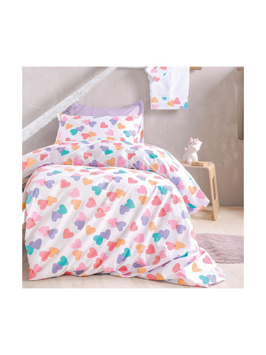 Rythmos Sheet Set Semi-double with Elastic Band Cotton Zoey Symbol Multi 105x205cm 3pcs