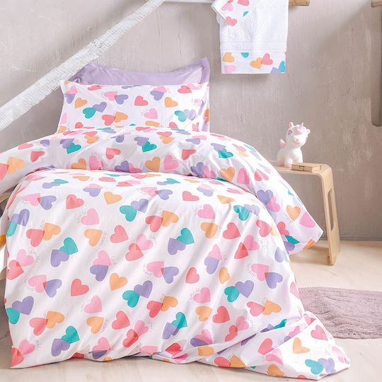 Rythmos Sheet Set Semi-double with Elastic Band Cotton Zoey Symbol Multi 105x205cm 3pcs