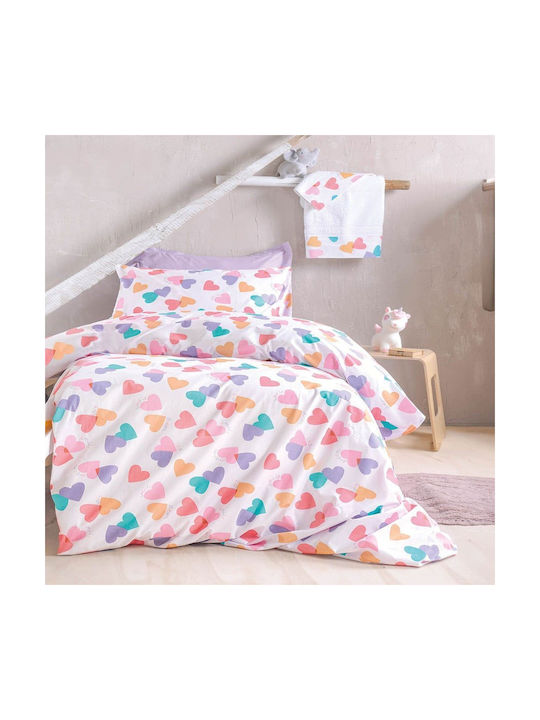 Rythmos Sheet Set Semi-double with Elastic Band Cotton Zoey Symbol Multi 105x205cm 3pcs