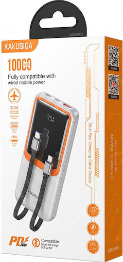 KAL Electronics KSC-1087 Power Bank 10000mAh Weiß