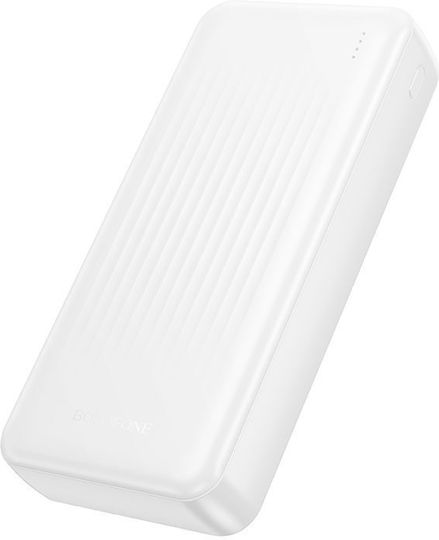 Borofone BJ78A Power Bank 20000mAh with 2 USB-A Ports White