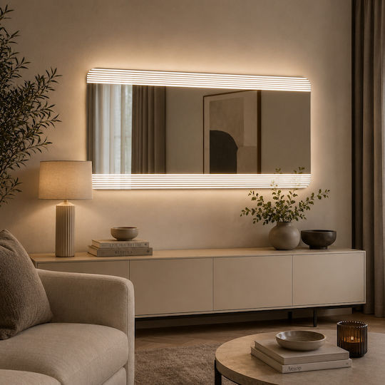 MRShome Καθρέπτης Τοίχου Ολόσωμος με Πλαίσιο 120x60cm