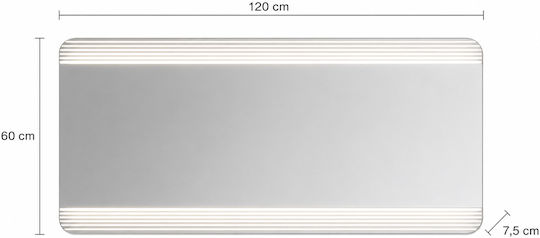 MRShome Καθρέπτης Τοίχου Ολόσωμος με Πλαίσιο 120x60cm